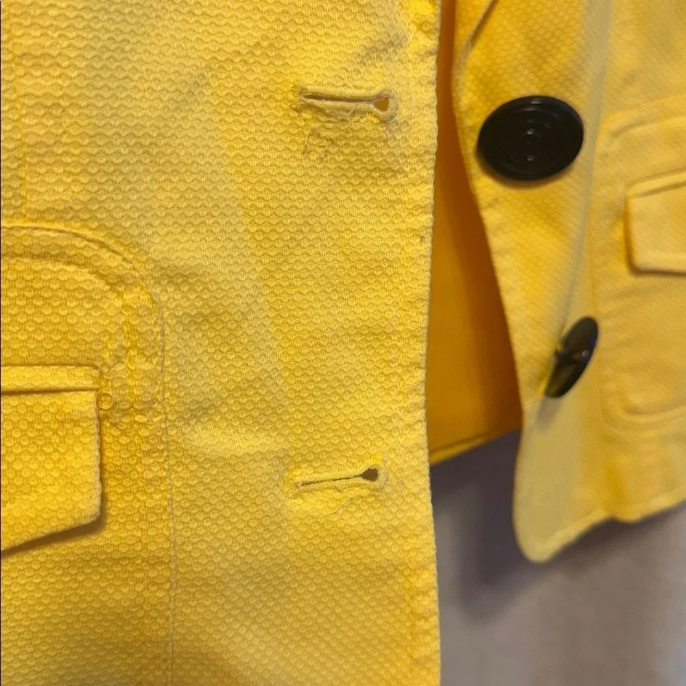 Oscar by Oscar, Dela, Rente, yellow front blazer jacket, size 10